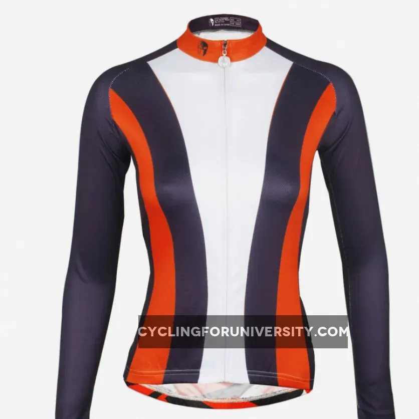 Ilpaladino Red-collar Women's Long-Sleeve Cycling Jersey Biking Shirts Breathable Spring Autumn Exercise Bicycling Pro Cycle Clothing Racing Apparel Outdoor Leisure Sports Clothes NO.736