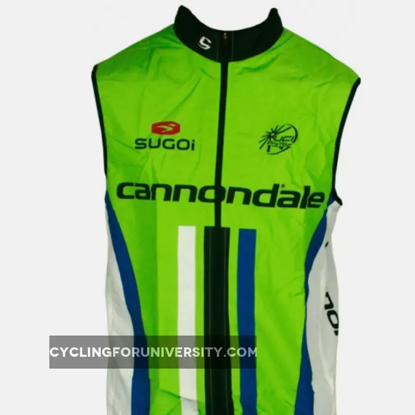 2013 CANNONDALE Sugoi professional cycling team Sleeveless Jersey Vest