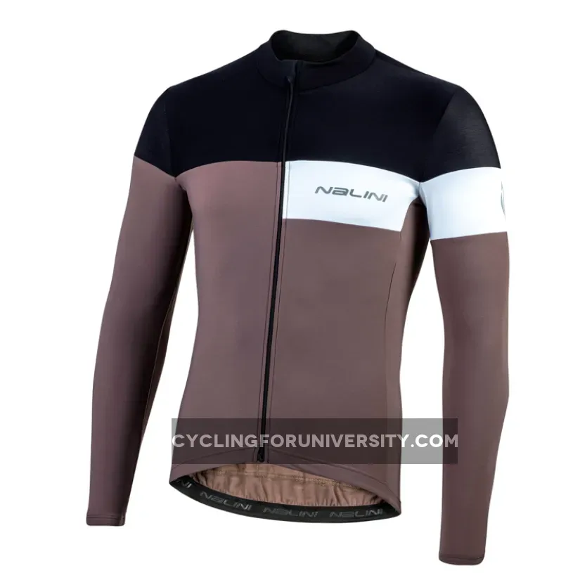 Nalini Pro Corsa B0W Brown Long Sleeve Jersey,