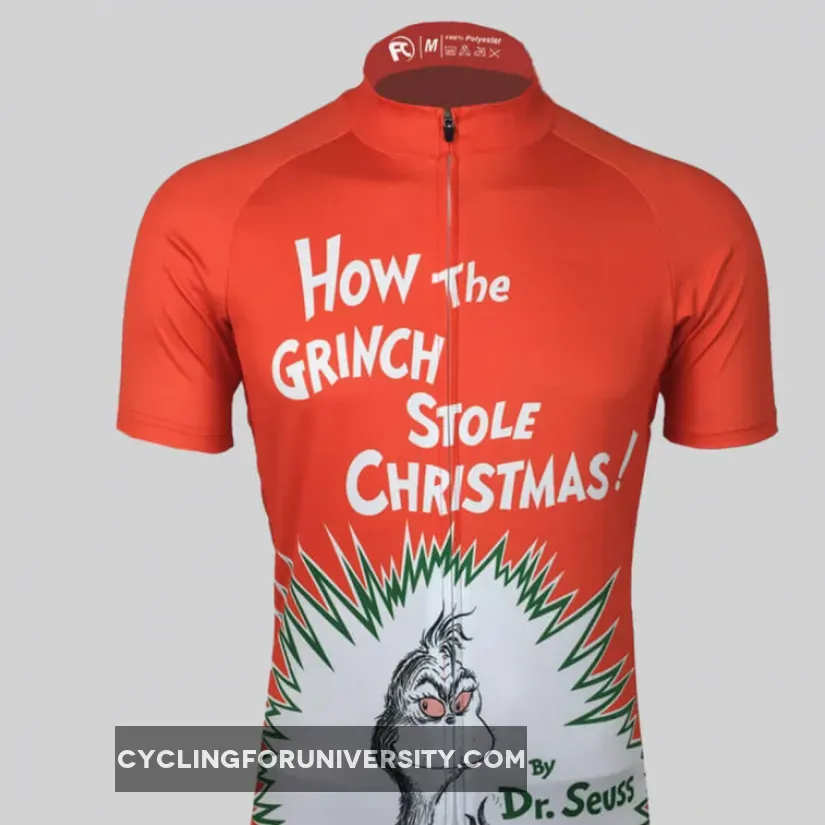 How The Grinch Stole Christmas Men's Cycling Jersey Red White