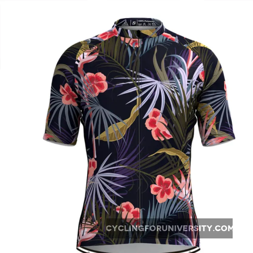 Men's Hawaiian Floral Tropical Cycling Jersey New Releases