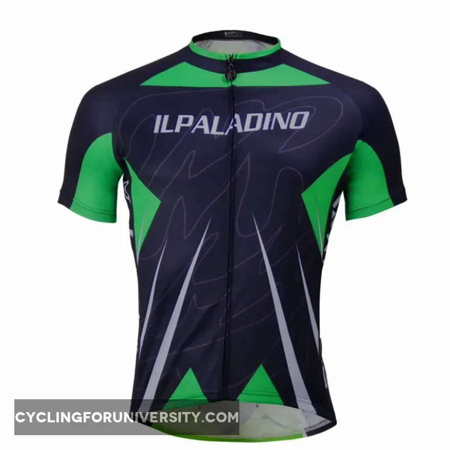 Green Men's Cycling Summer Shirt Jersey Black NO.760