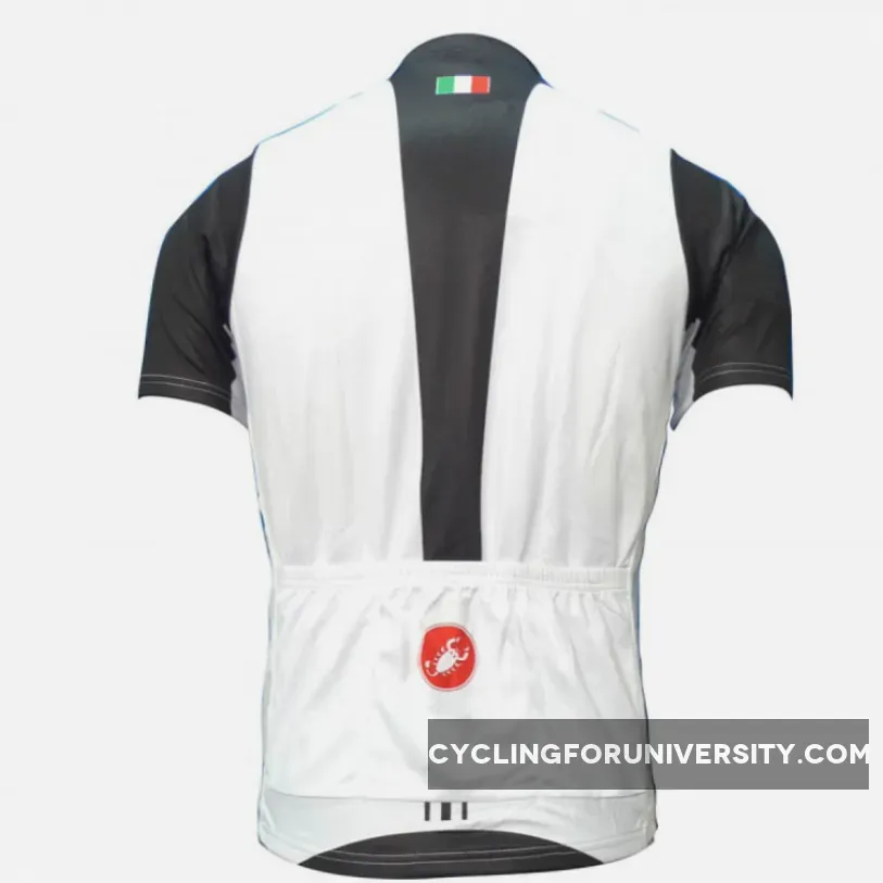 2012 CASTELLI WHITE-BLACK Cycling short sleeve jersey