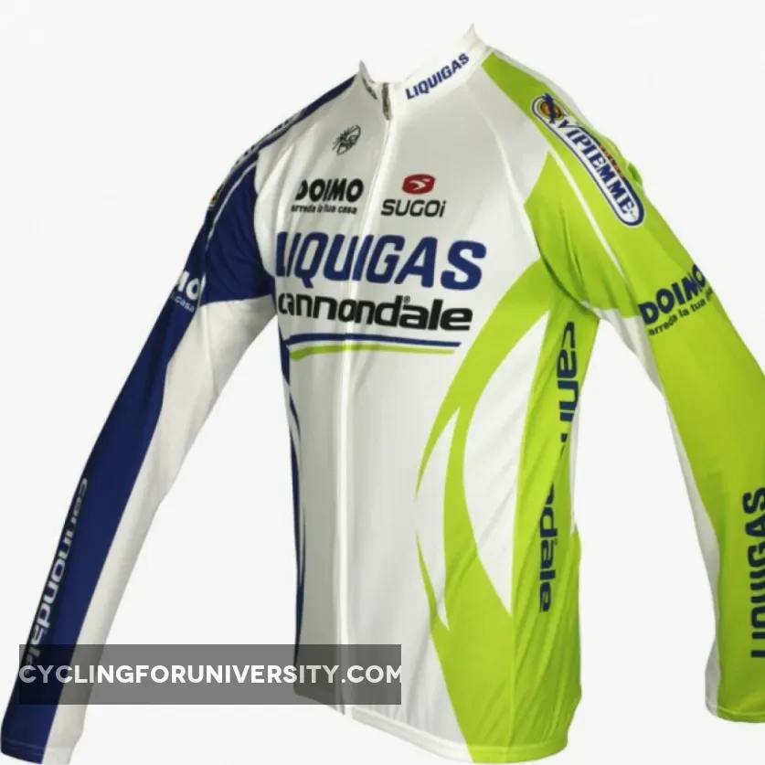 LIQUIGAS CANNONDALE 2011 Sugoi Radsport-Profi-Team Winter Fleece Long Sleeve Jersey