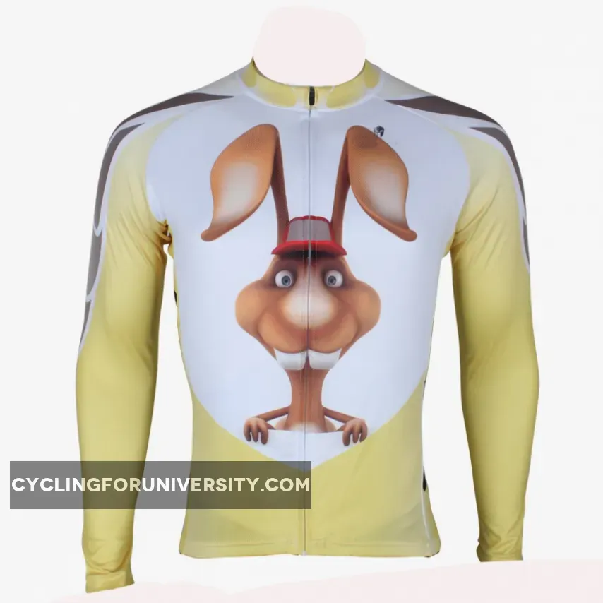 ILPALADINO Rabbit Men's Professional MTB Cycling Jersey Breathable and Quick Dry Comfortable Bike Shirt for Spring Autumn NO.287