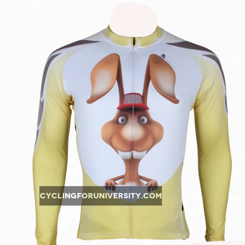 ILPALADINO Rabbit Men's Professional MTB Cycling Jersey Breathable and Quick Dry Comfortable Bike Shirt for Spring Autumn NO.287