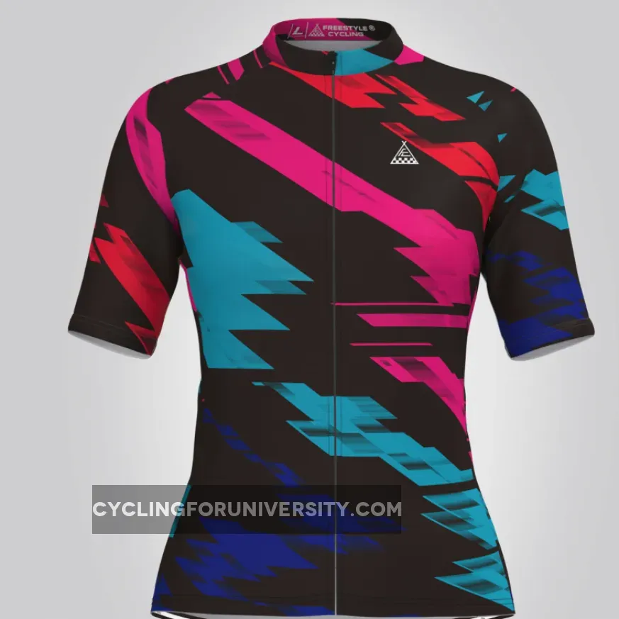 Classic Multicolor Gradient Women's Cycling Jersey