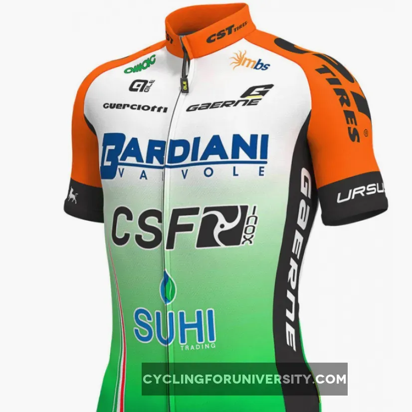 2019 Bardiani CSF Short Sleeve cycling Jersey bike clothing Cycle apparel Shirt