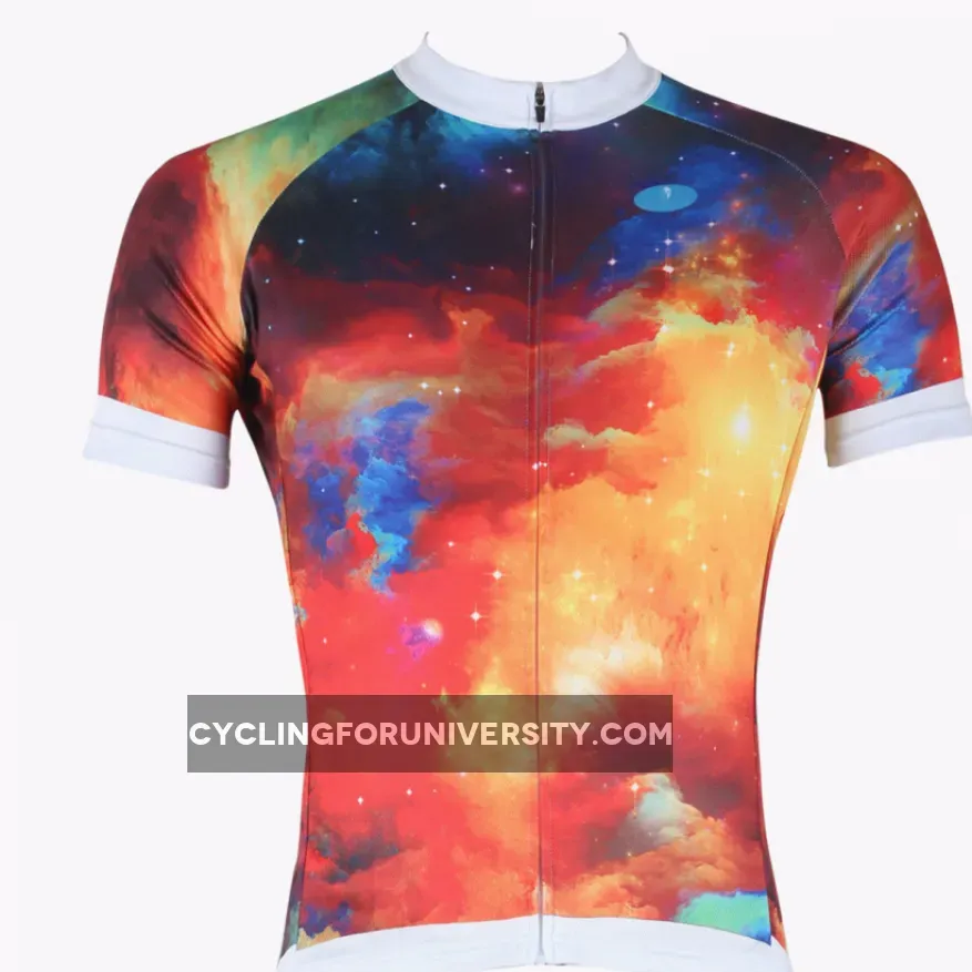 ILPALADINO Morning Glow Men's Professional MTB Cycling Jersey Breathable and Quick Dry Comfortable Bike Shirt for Summer NO.258