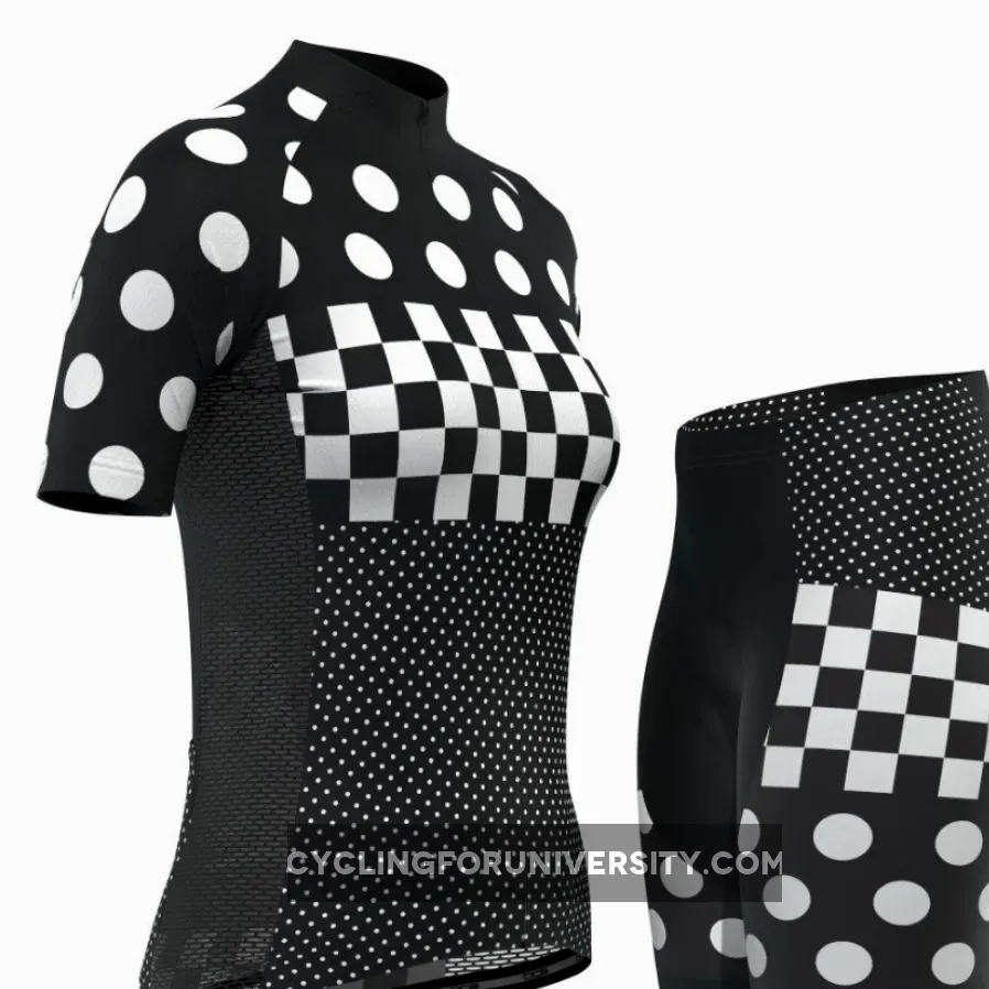 Women's "Nina" Polka Dot Pro-Band Short Sleeve Cycling Kit