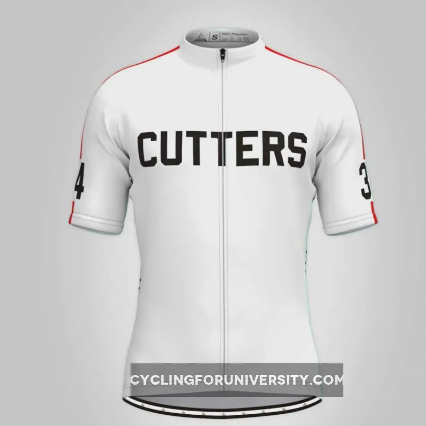 Cutters 1979 Breaking Away Movie Men's Cycling Jersey White Red