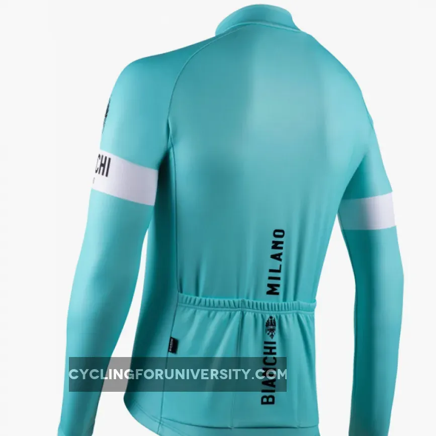 Bianchi Milano Storia Celeste Green Long Sleeve Jersey,