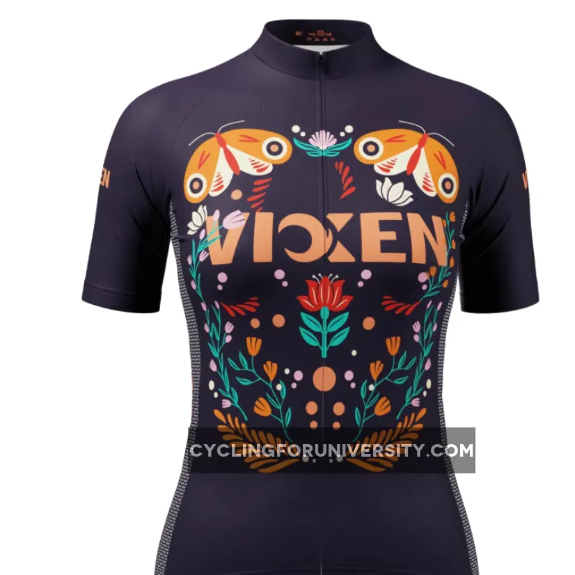 Women's Vixen Butterflies Short Sleeve Cycling Jersey