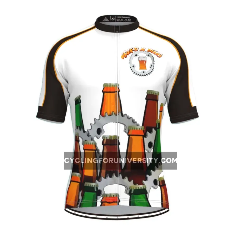 Gears&Beer Men's Cycling Jersey Brand New