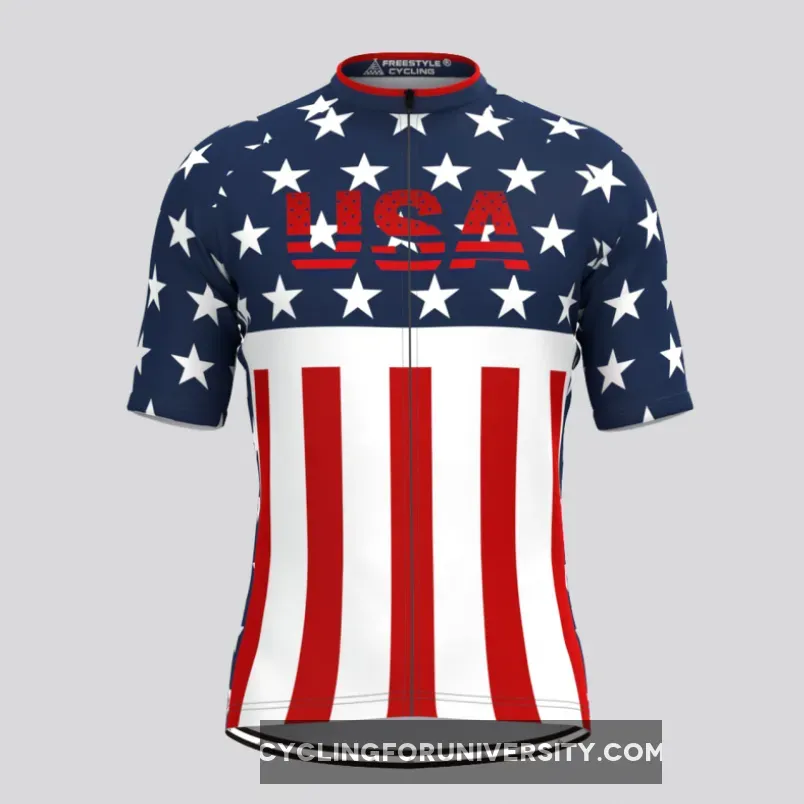 USA National Flag Team Men's Cycling Jerseys Online