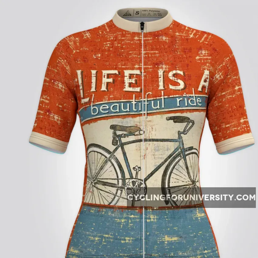 Life Is A Beautiful Ride Women's Cycling Jersey For Sale