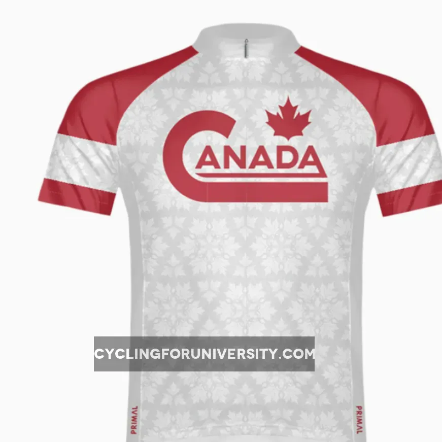 Primal Wear Great White North Canada Full Zip Short Sleeve Cycling Jersey Cycling Jersey Canada CANA20M-2