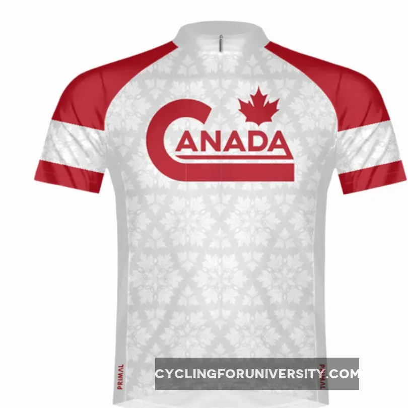 Primal Wear Great White North Canada Full Zip Short Sleeve Cycling Jersey Cycling Jersey Canada CANA20M-2