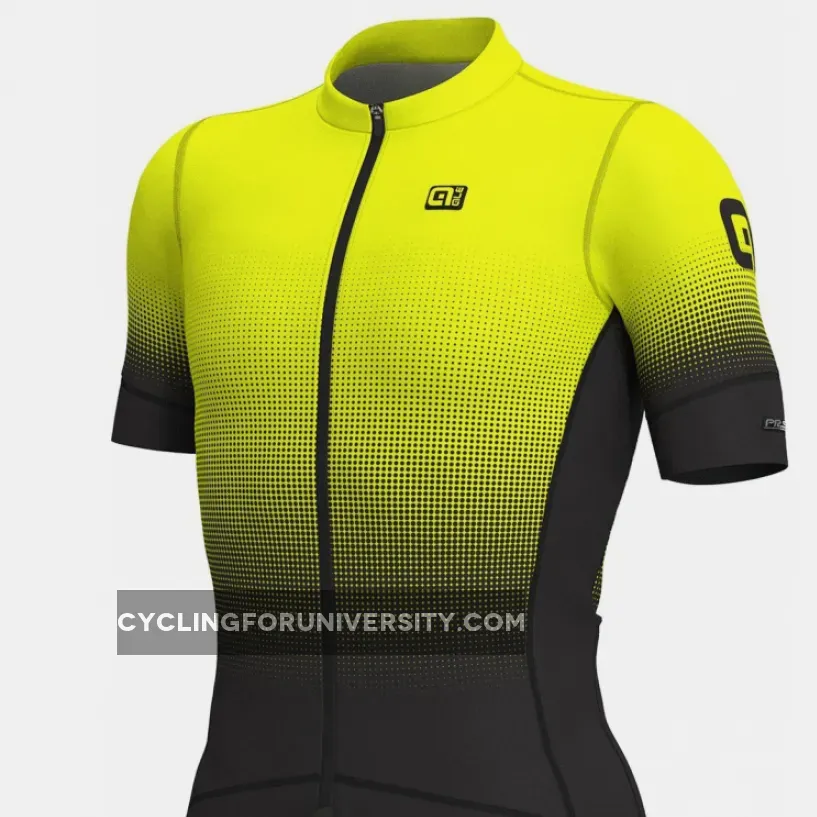 ALE' Dots PRS Black Fluo Yellow Jersey,