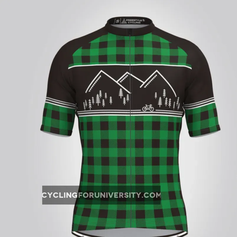 FC Classic Lumberjack Men's Cycling Jersey Green Black