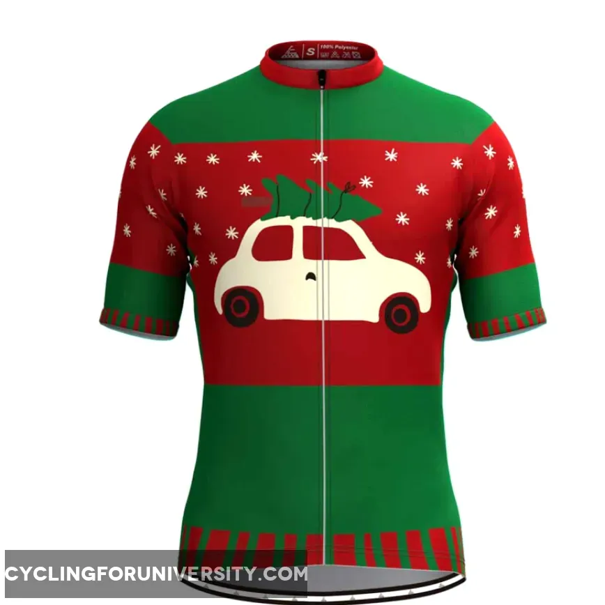 Christmas Tree Ugly Sweater Cycling Jersey Green Online