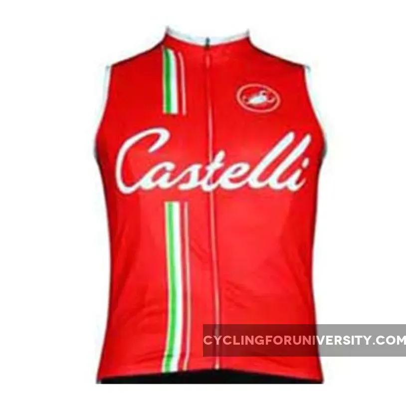 CASTELLI RED Sleeveless Jersey Vest Online