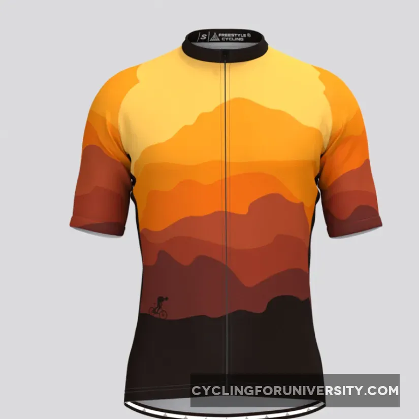 Ride With Sunset Men's Cycling Jersey Brand New