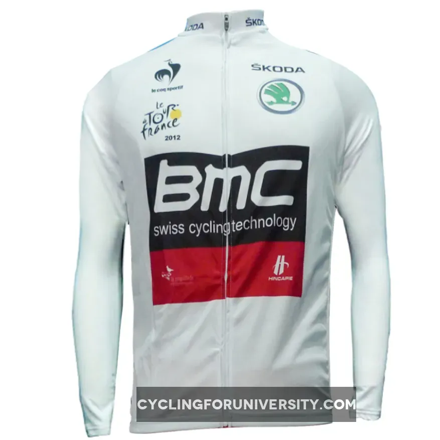 Team BMC WHITE Cyling Winter Jacket Tour De France 2012