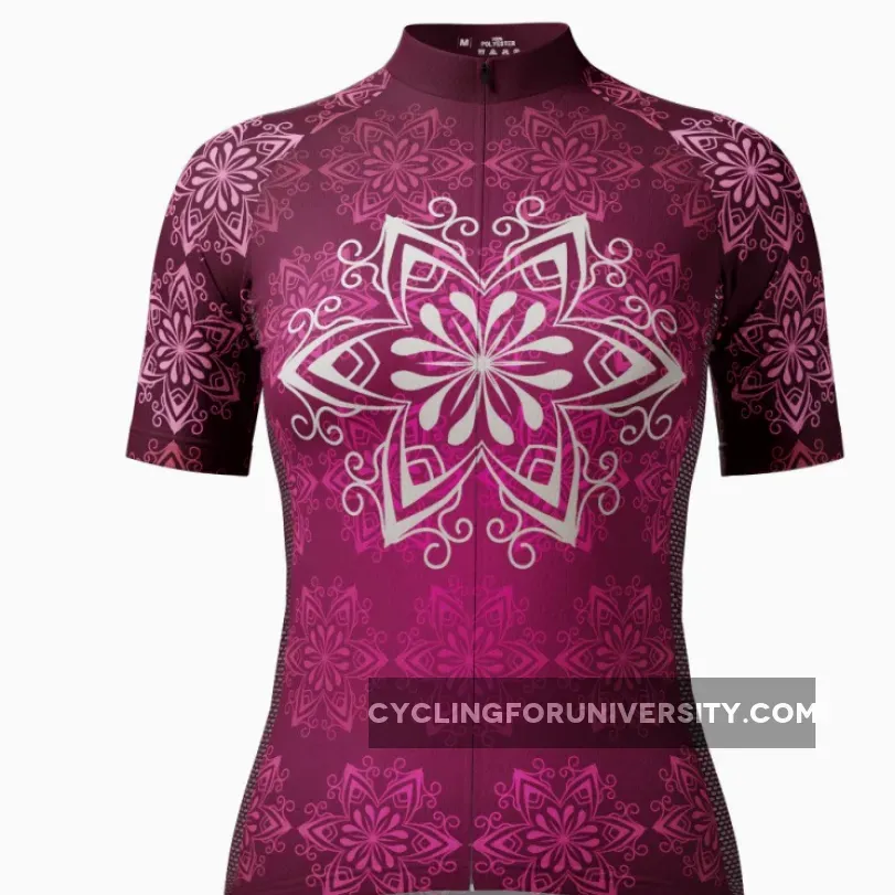 Women's Bold Mandala Short Sleeve Cycling Jersey Restock