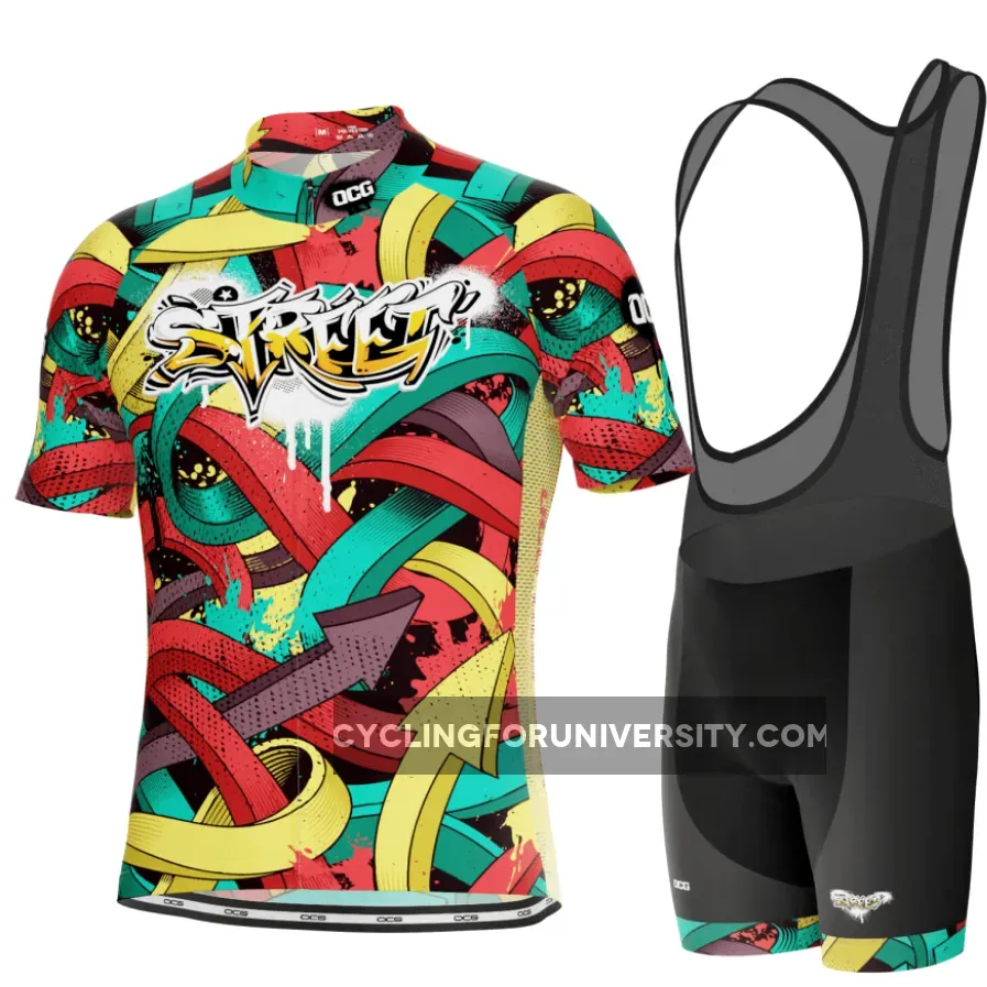 Men's Street Graffiti Short Sleeve Cycling Kit Online