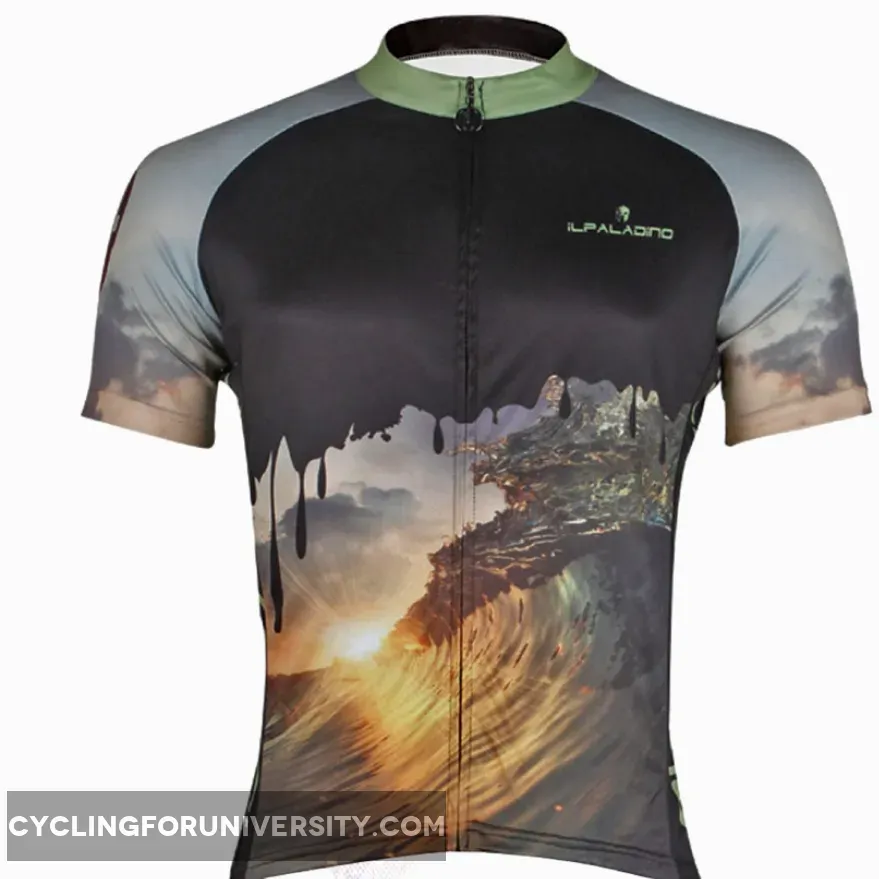 ILPALADINO Men's Professional MTB Cycling Jersey Breathable and Quick Dry Comfortable Bike Shirt for Hot Season NO.752