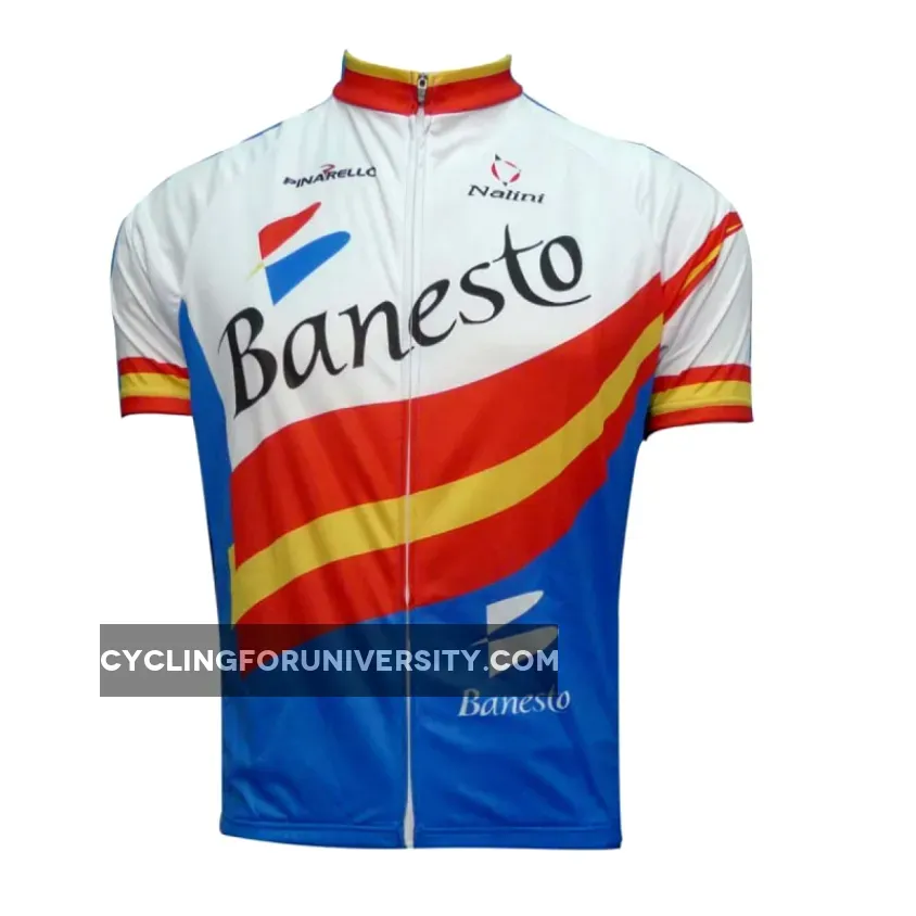 Banesto Team Short Sleeve Cycling Jersey Brand New
