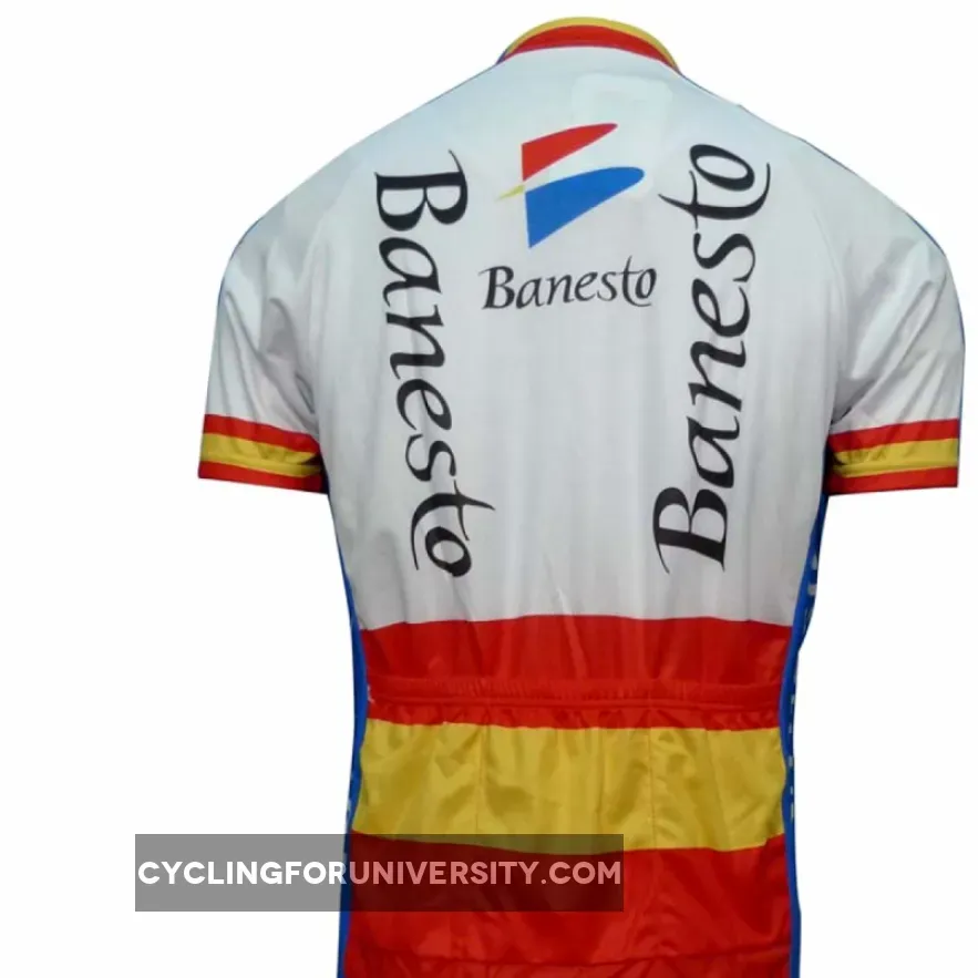 Banesto Team Short Sleeve Cycling Jersey Brand New