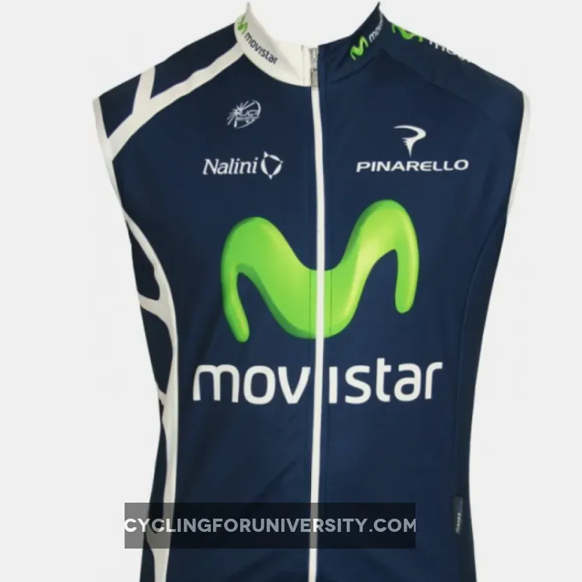 MOVISTAR 2011 Radsport-Profi-Team Sleeveless Jersey Vest