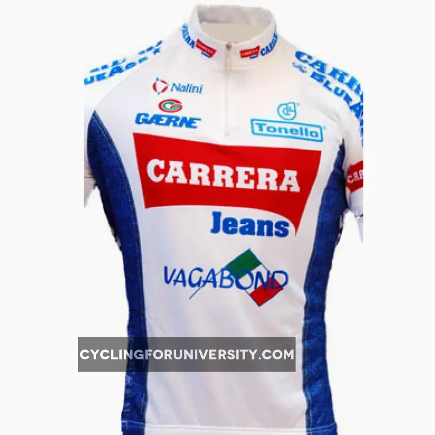 Carrera White Retro HZ Jersey, Brand New CAR11J1