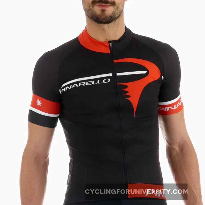 Pinarello Corsa Gara Jersey - Black Red New Releases