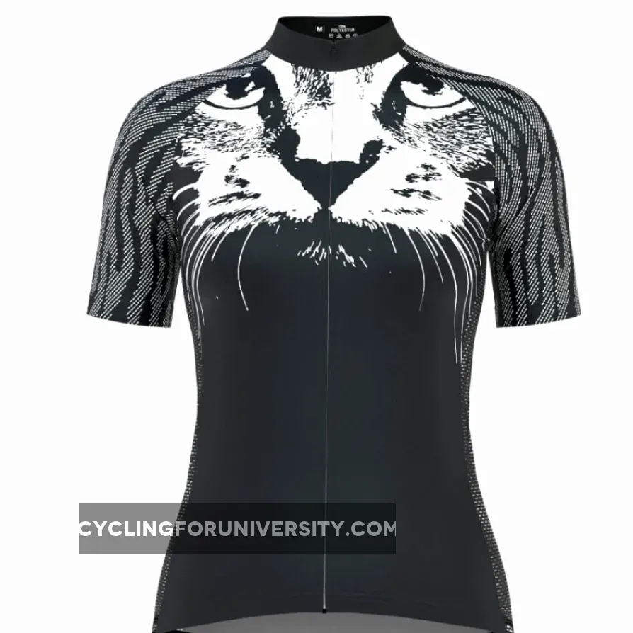 Women's Cat Whiskers Short Sleeve Cycling Jersey Brand New