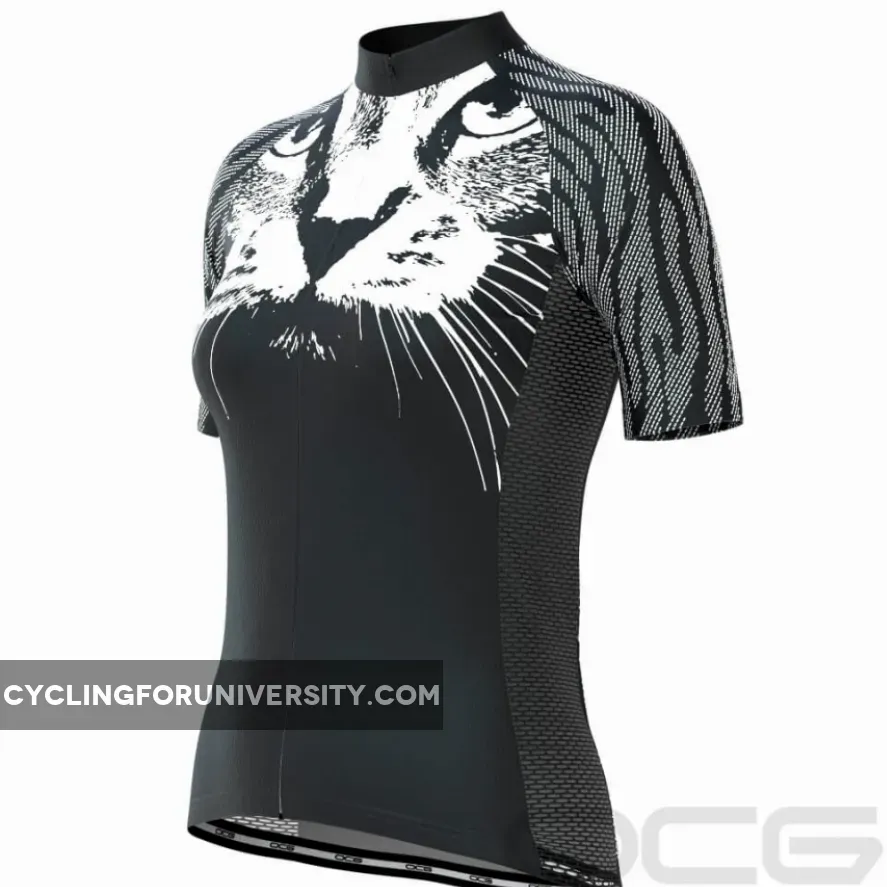 Women's Cat Whiskers Short Sleeve Cycling Jersey Brand New