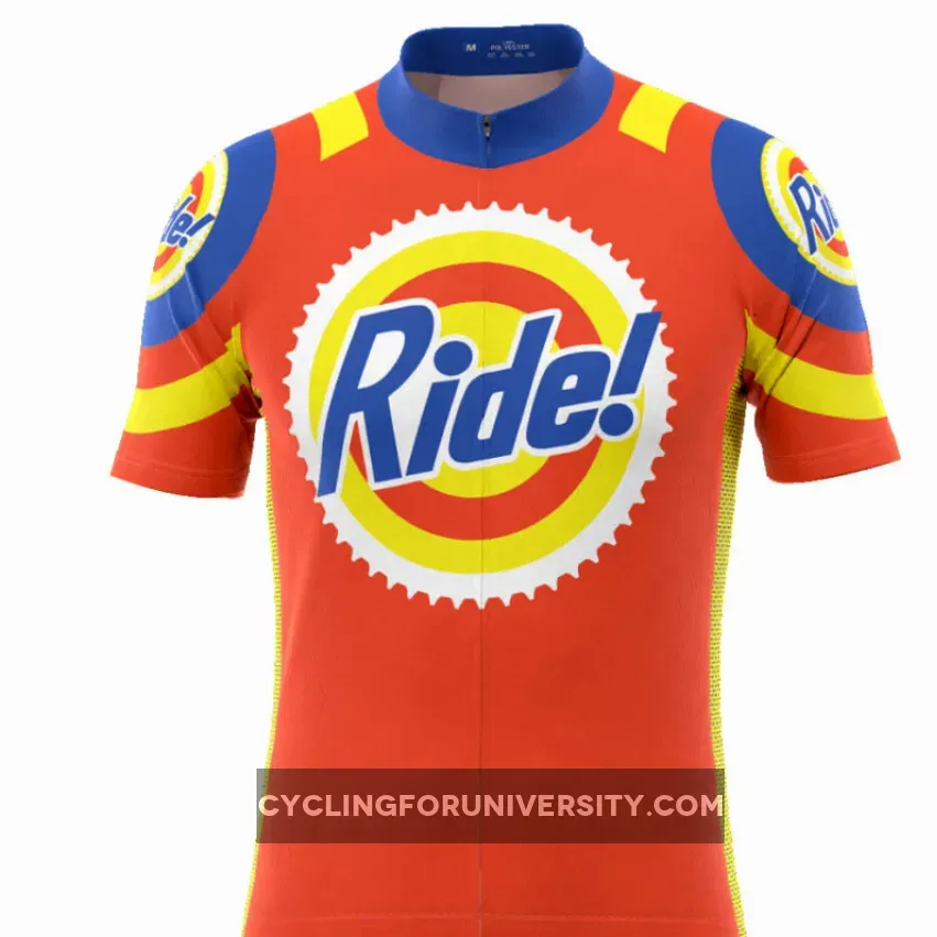 Men's Ride the Tide Short Sleeve Cycling Jersey #Ride On The Tide