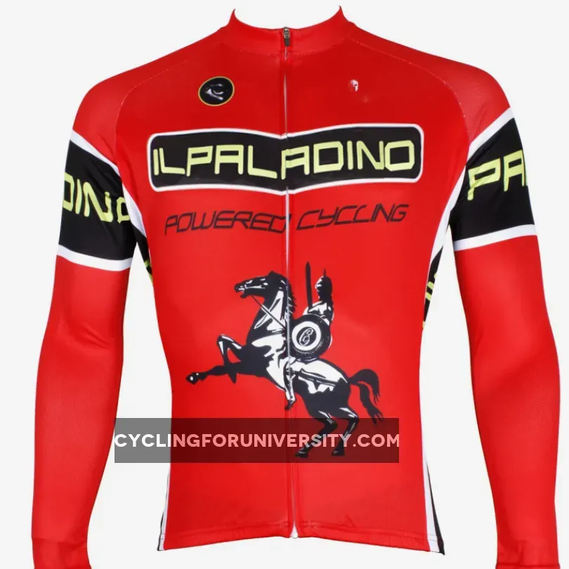 ILPALADINO Unisex Long Red Sleeves Cycling Clothing Suits with Tights Winter Pro Cycle Clothing Racing Apparel Outdoor Sports Leisure Biking shirt (Velvet) NO.537