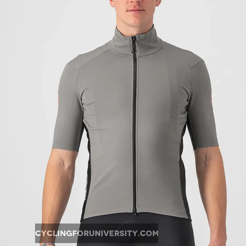 Castelli Perfetto RoS 2 Wind Jersey - Light Grey Brand New