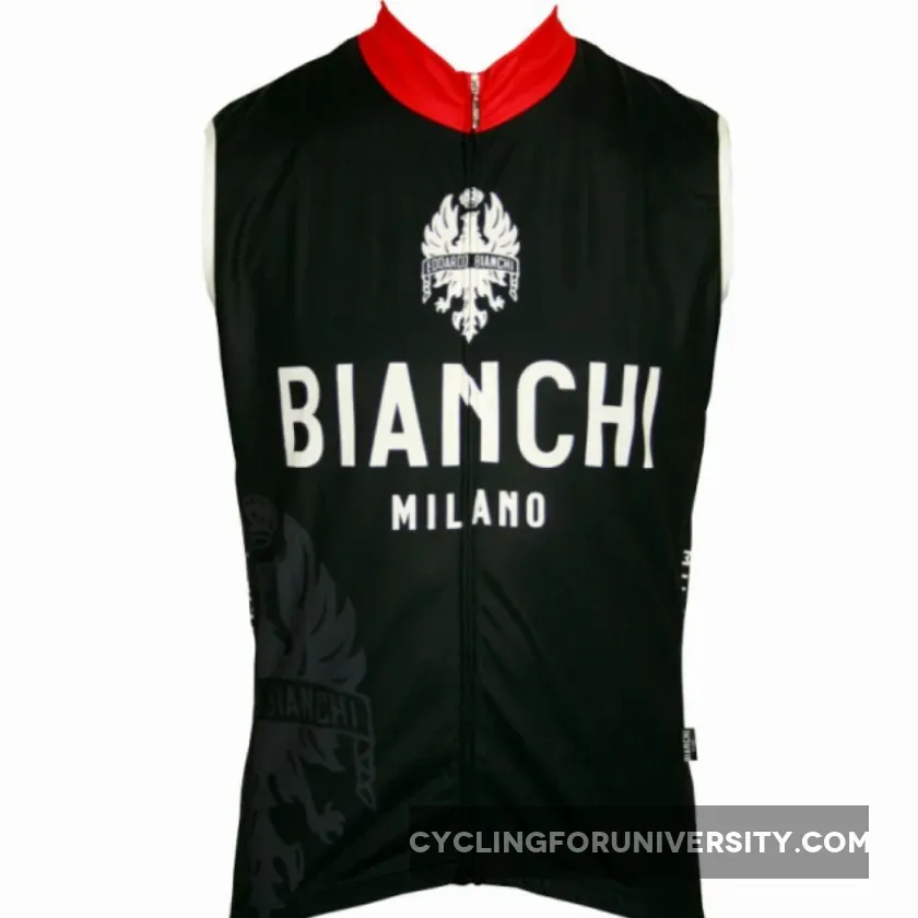 Bianchi Milano sleeveless jersey E12MORENO1 black