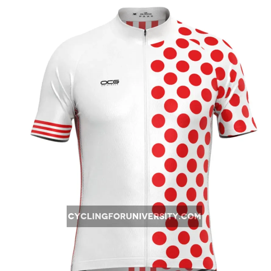 Men's King of The Mountain Polka Dot Cycling Jersey #Mountain Jersey