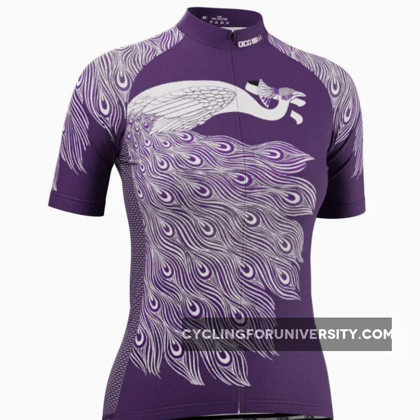 Women's The Peacock Short Sleeve Cycling Jersey Cycling On Peacock