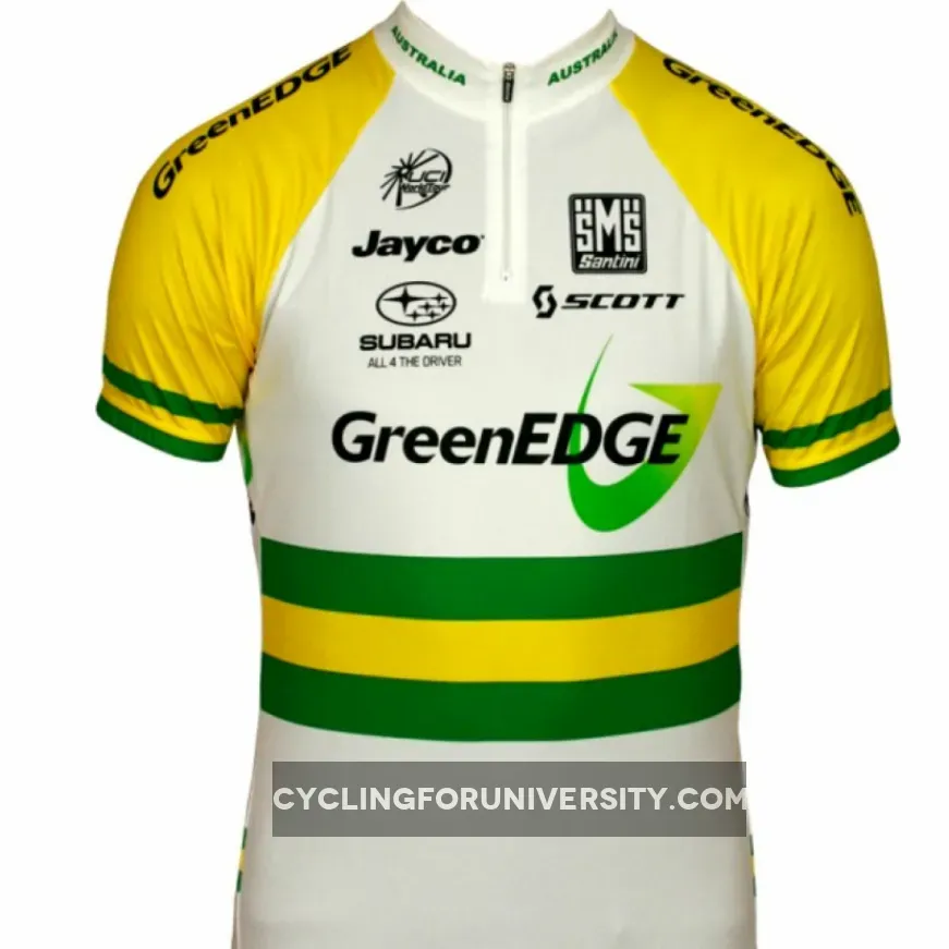 GREENEDGE CYCLING Australischer Meister 2012 Radsport-Profi-Team Short Sleeve Jersey