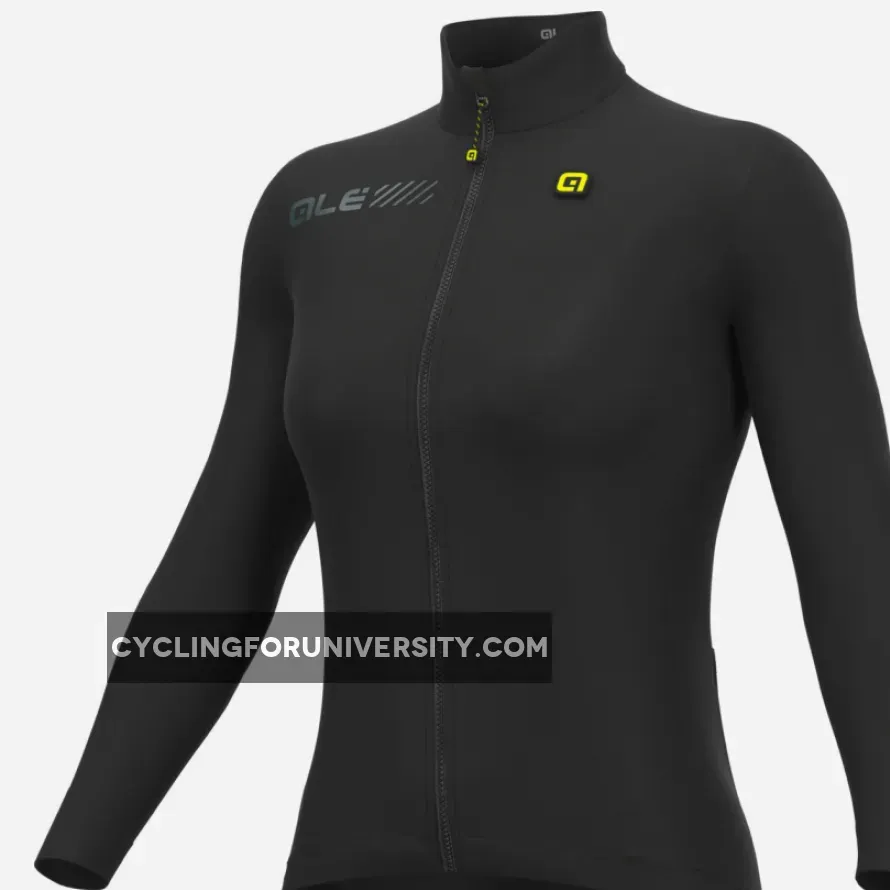 Ale Solid Fondo 2.0 long sleeve woman jersey - Black