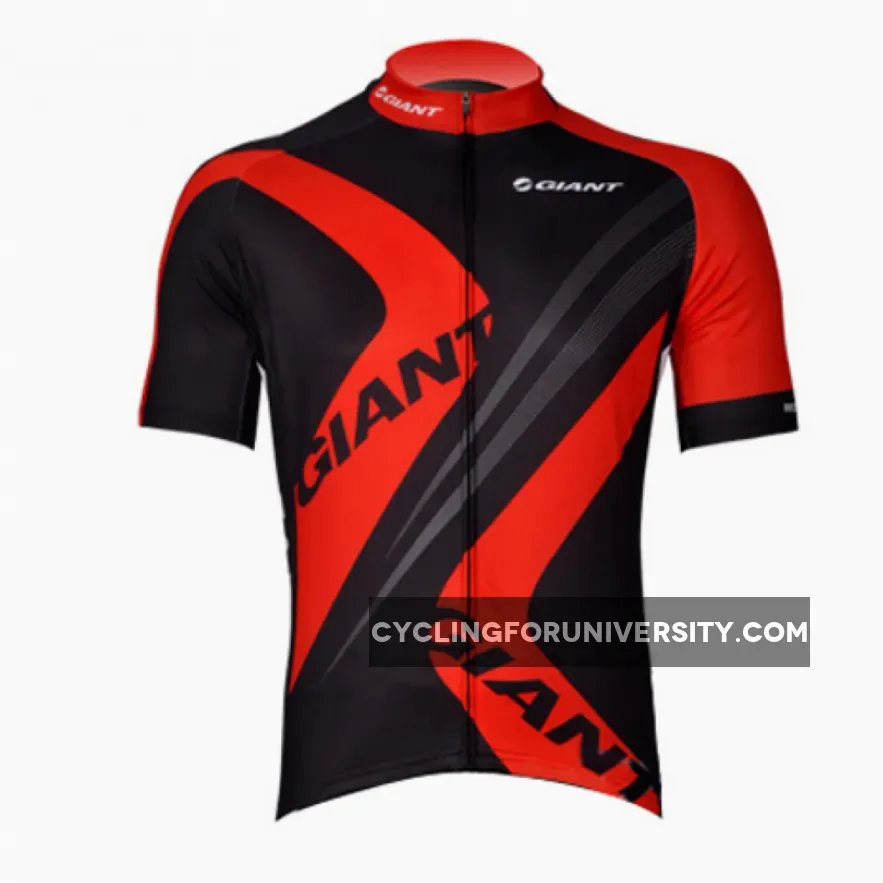 2012 GIANT Black-Red Cycling Short Sleeve Jersey Restock