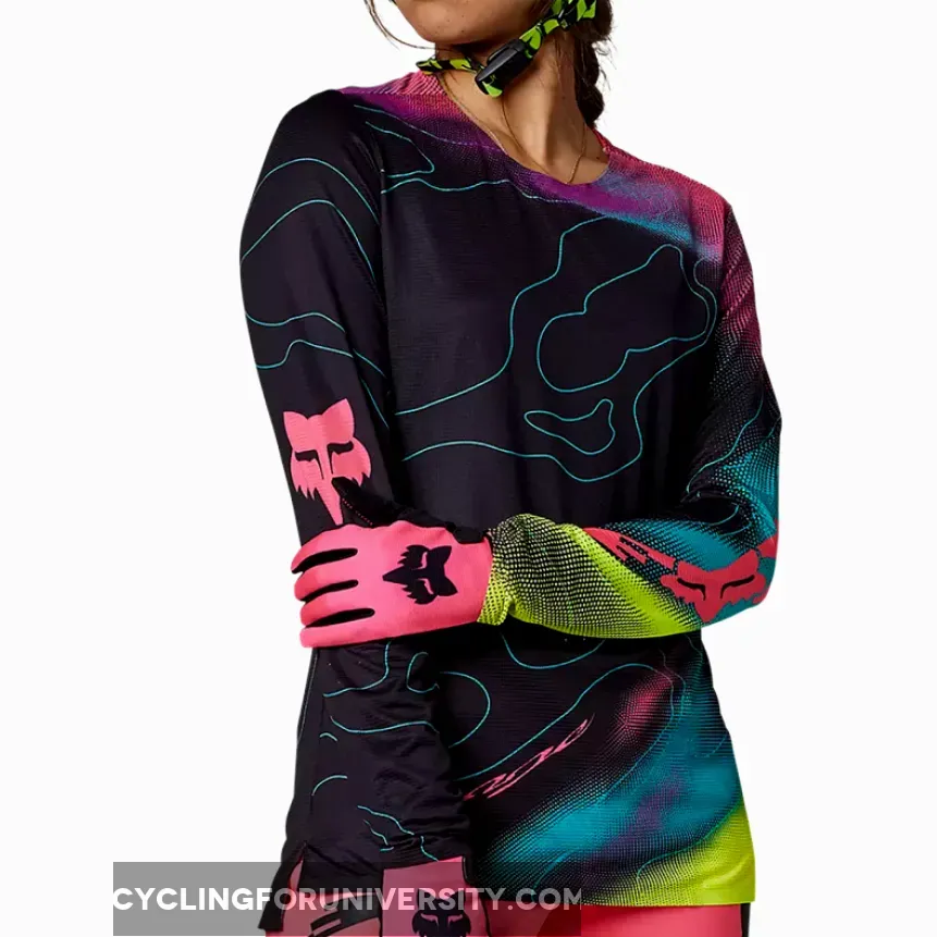 Fox Flexair Lunar woman long sleeves jersey - Black