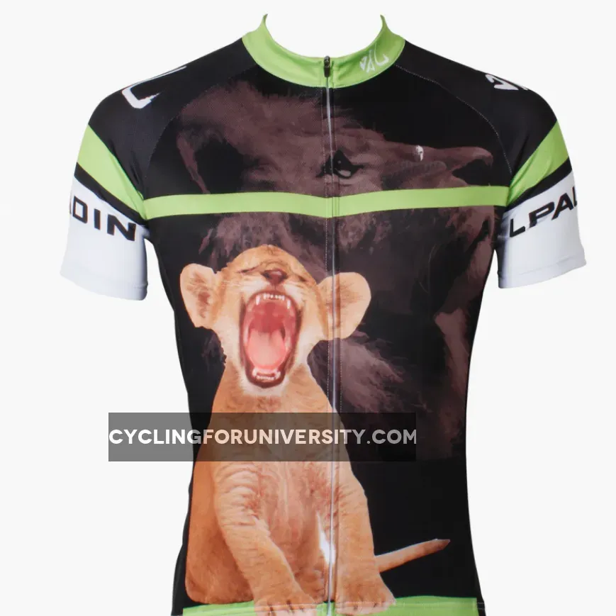 Ilpaladino Nature Lionet Young Lion Men's Short-sleeve Cycling Bike jersey T-shirt Summer Road Bike Wear Mountain Bike MTB Clothes Sports Apparel Top NO.552