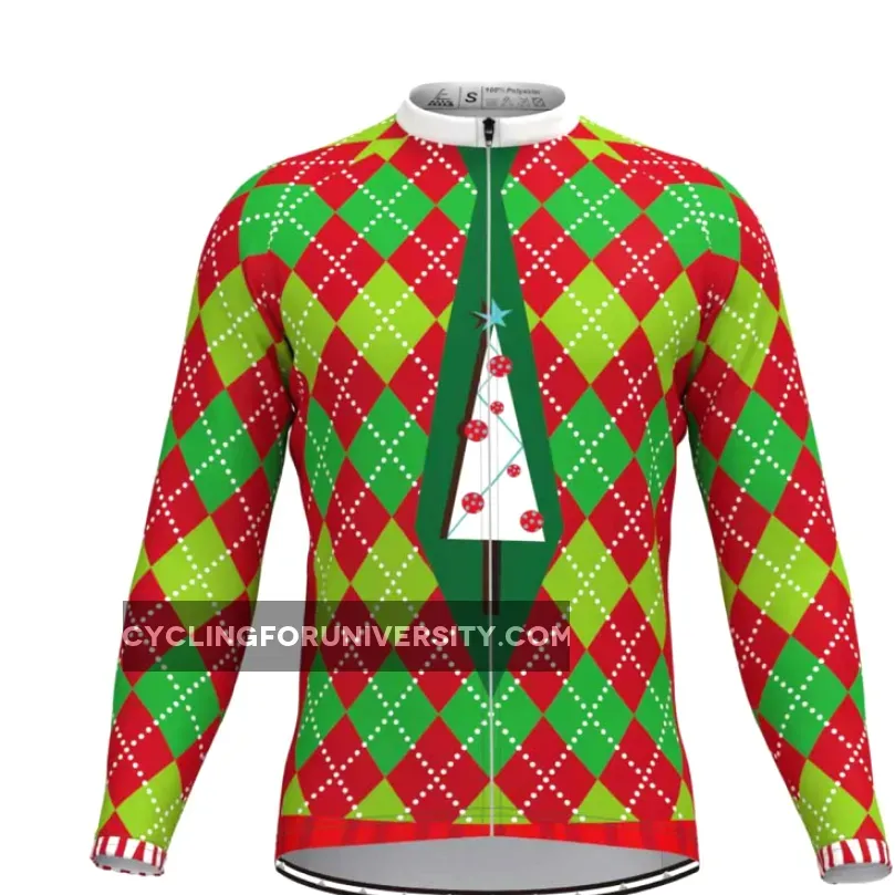 Ugly Christmas Sweater Long Sleeve Cycling Jersey V4